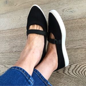 Mark Nason Los Angeles Black Mesh Mary Jane Sneakers, Women’s 7, Casual Slip-ons